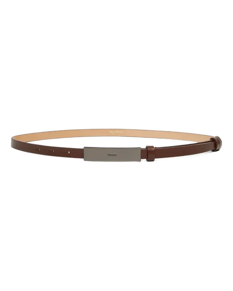 Max Mara Gürtel mit Schnalle - Braun Braun