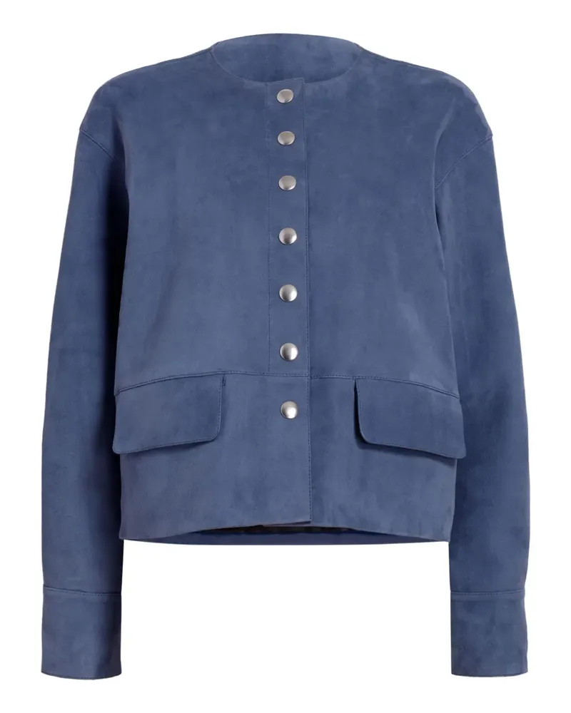 Proenza Schouler Robin Jacke aus Wildleder - Blau Blau