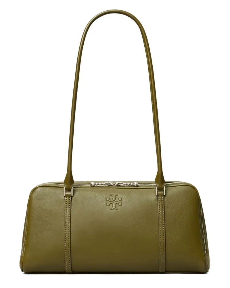 Tory Burch Kleine Marshmallow Ledertasche mit Reißverschluss - Grün Grün