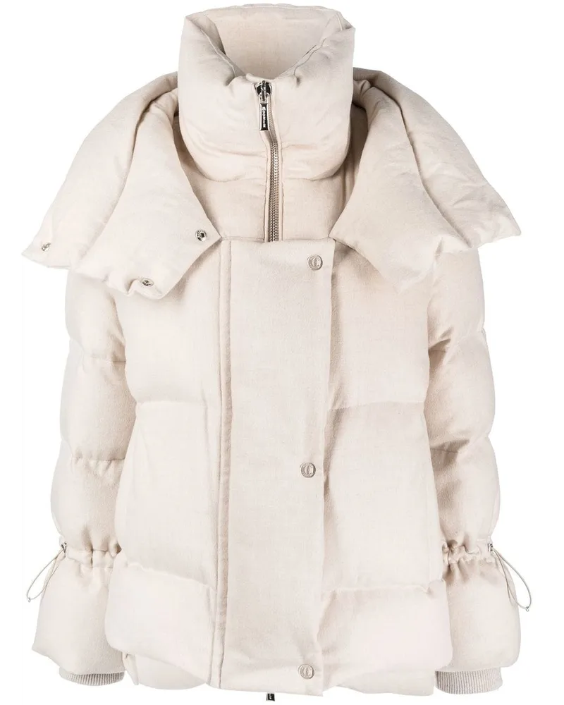 MOORER Gefütterte Medeira-LS9 Jacke - Nude Nude