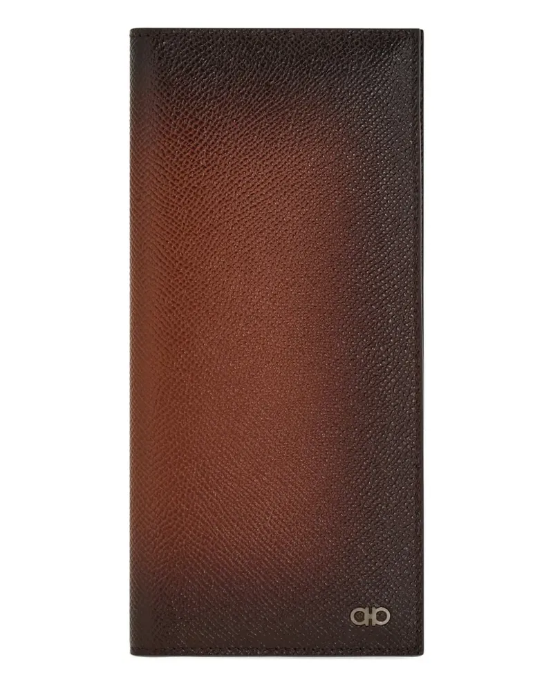 Ferragamo Gancini logo-plaque wallet - Braun Braun