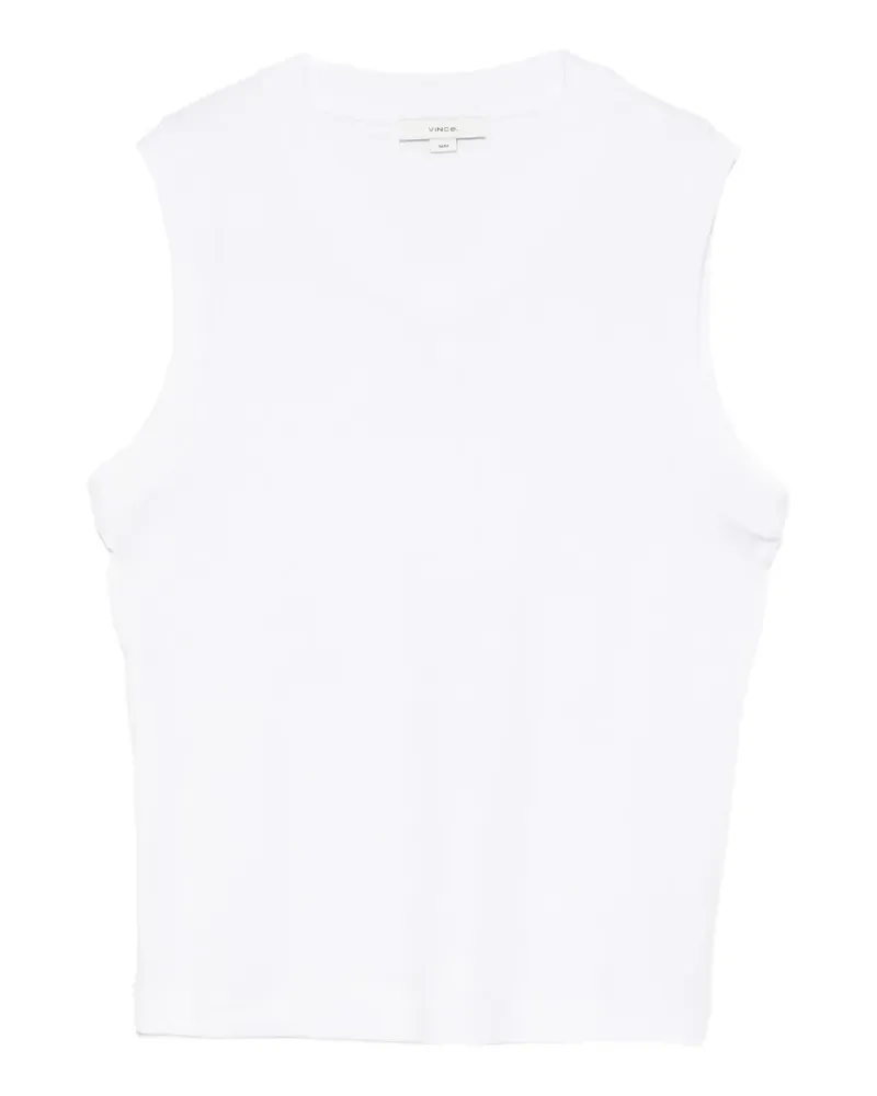 Vince V-neck sleeveless tank top - Weiß Weiß