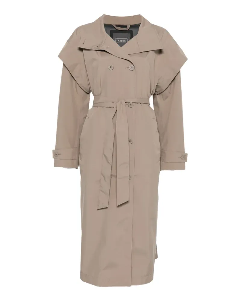 Herno double-breasted belted coat - Grau Grau