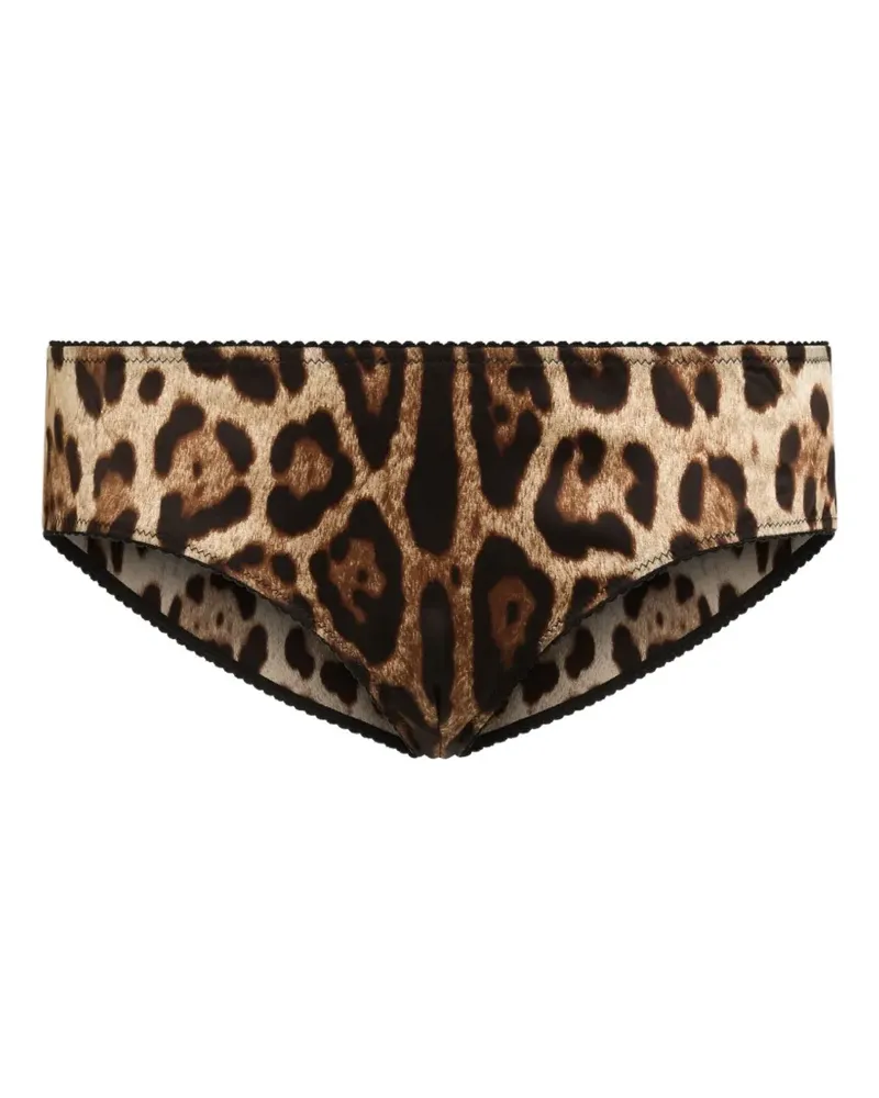 Dolce & Gabbana Slip mit Leoparden-Print - Nude Nude