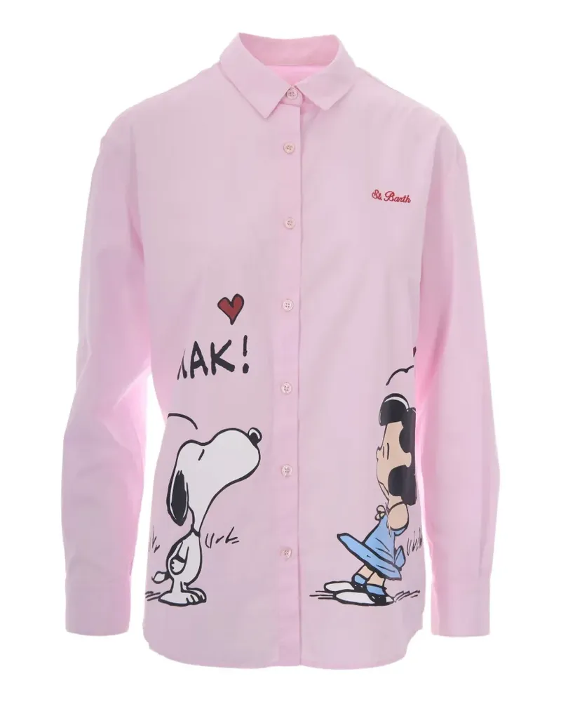 MC2 Saint Barth Brigitte Ciak Hemd mit Snoopy-Print - Rosa Rosa