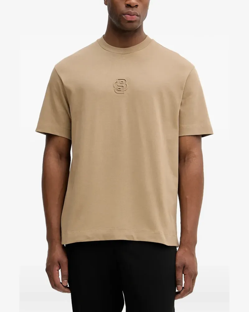 HUGO BOSS T-Shirt mit Logo - Nude Nude
