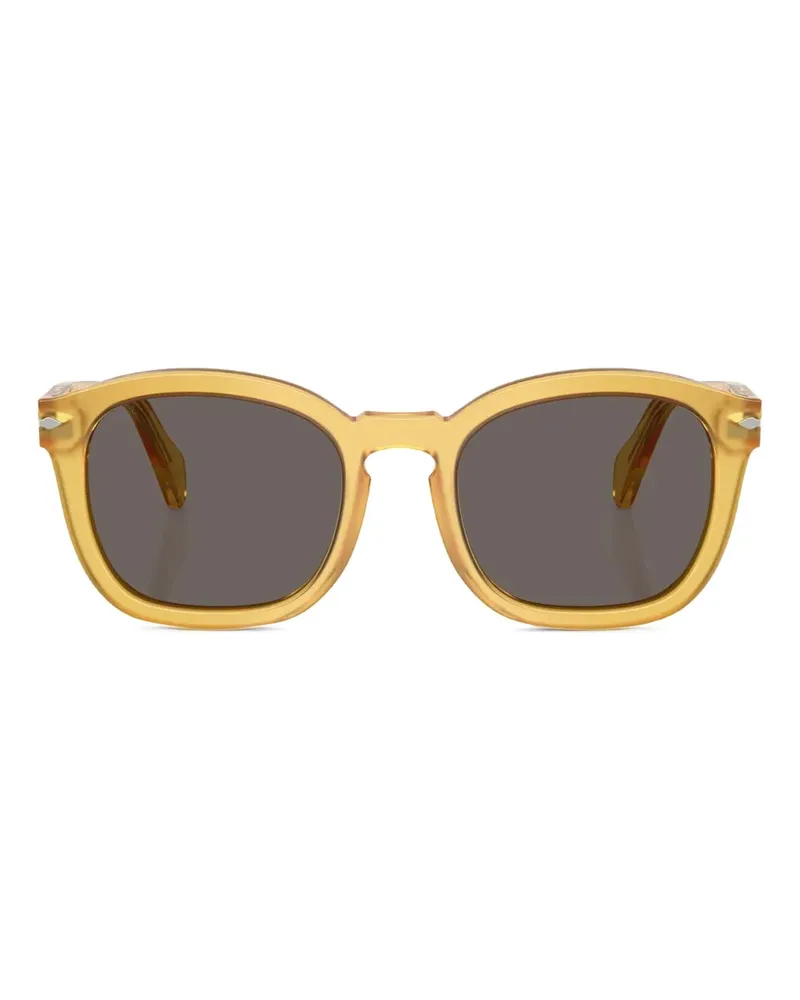 Persol Elio Sonnenbrille mit eckigem Gestell - Gelb Gelb