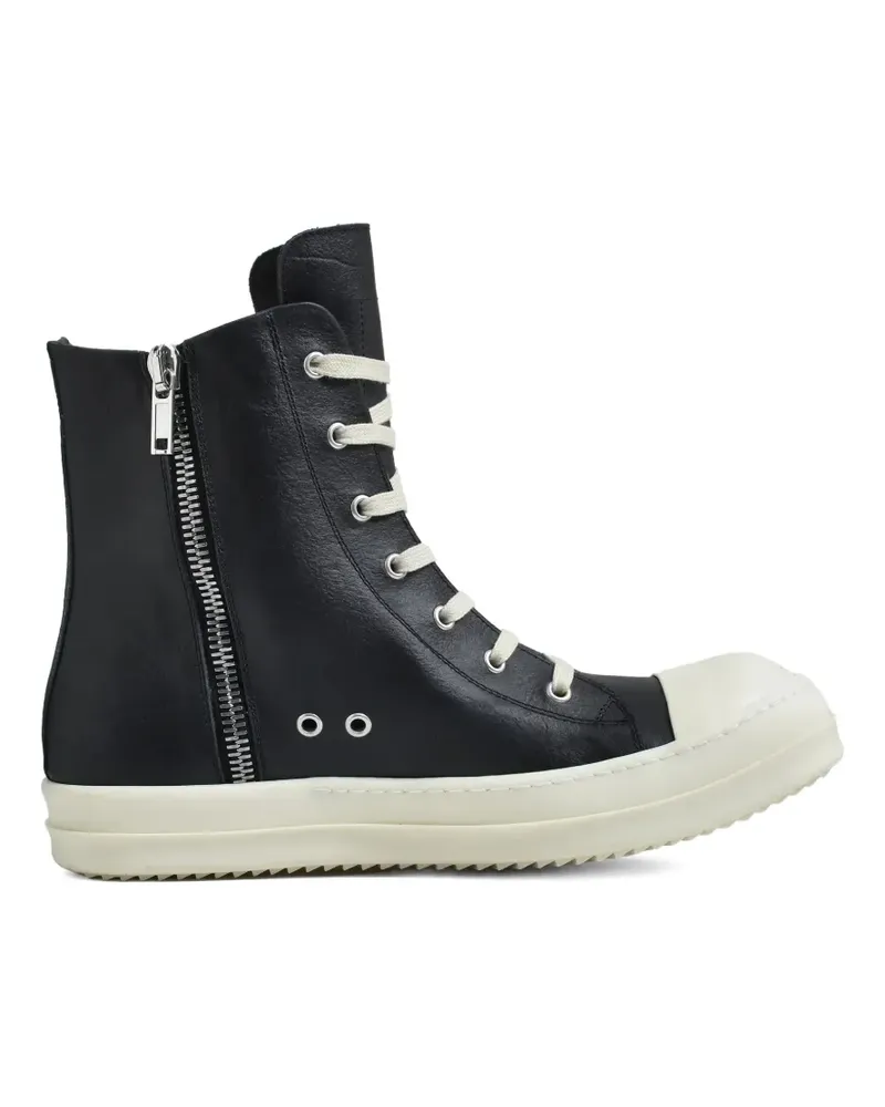 Rick Owens High-Top-Sneakers mit Reißverschluss - Schwarz Schwarz