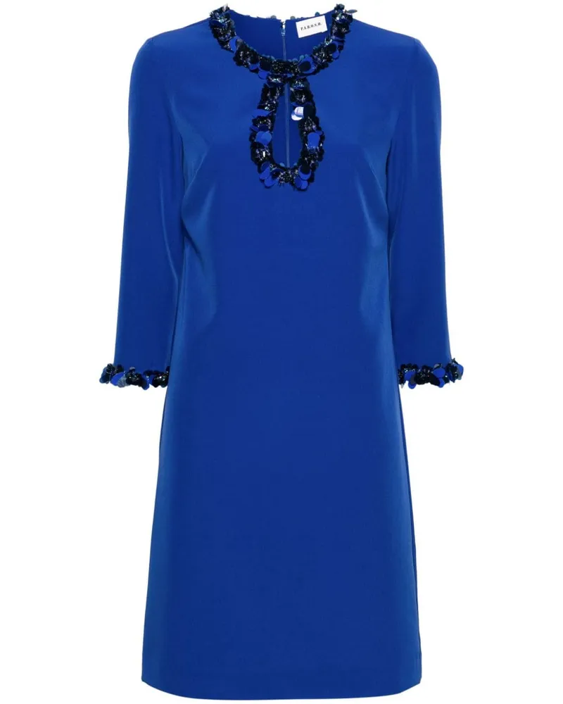 P.A.R.O.S.H. P.A.R.O H. Puppy Shiftkleid mit Pailletten - Blau Blau