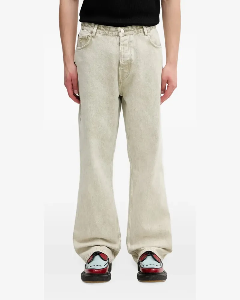 Filling Pieces acid-wash wide-leg jeans - Grün Grün