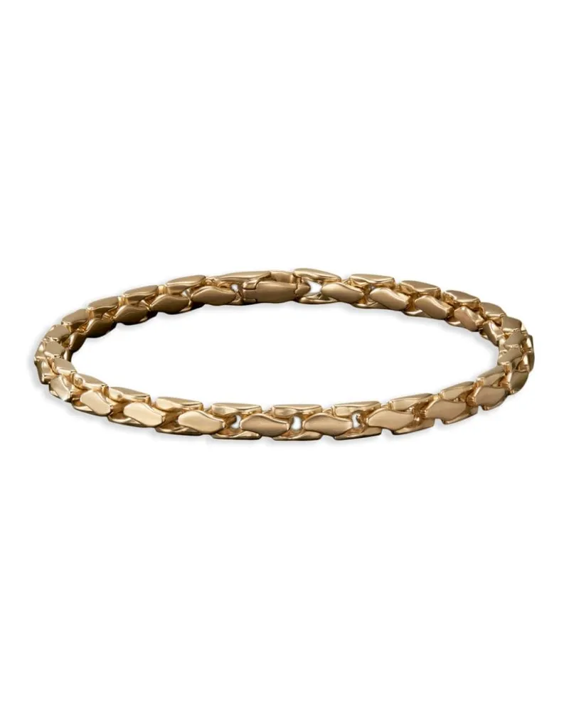 David Yurman 18kt Fluted Gelbgoldkettenarmband 5mm Gold