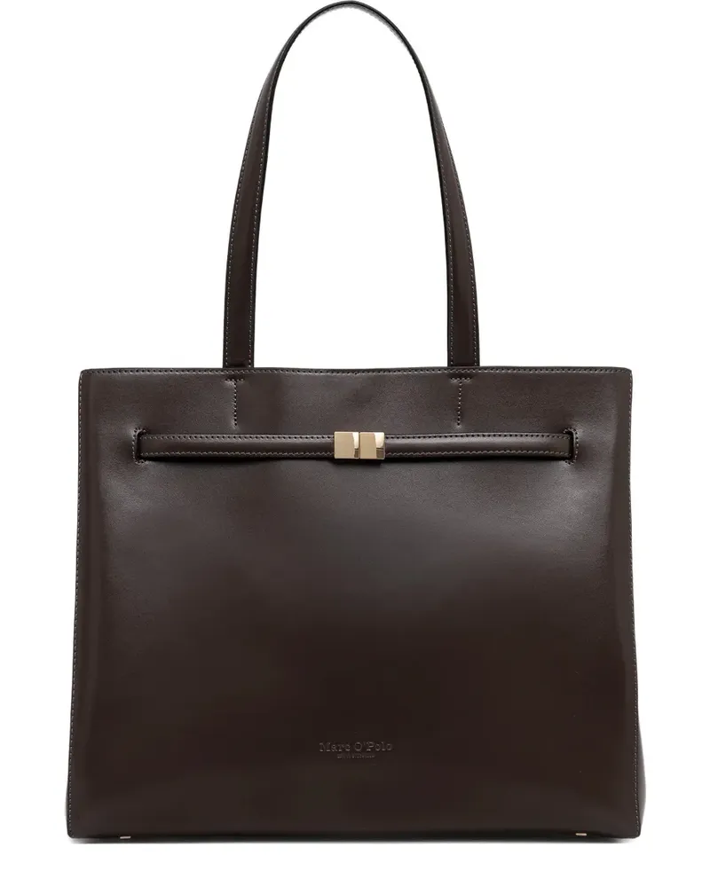 Marc O'Polo strap-detail tote bag - Braun Braun