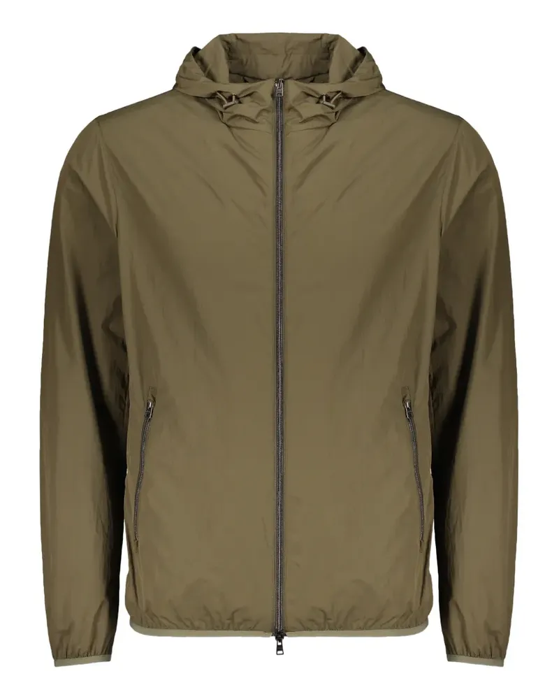 Herno hooded zip-up lightweight jacket - Grün Grün