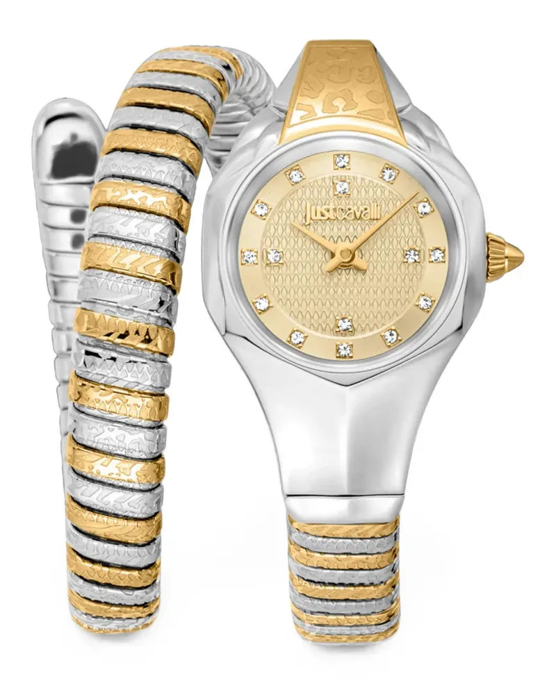 Just Cavalli Amalfi two-toned 22mm watch - Gold Gold