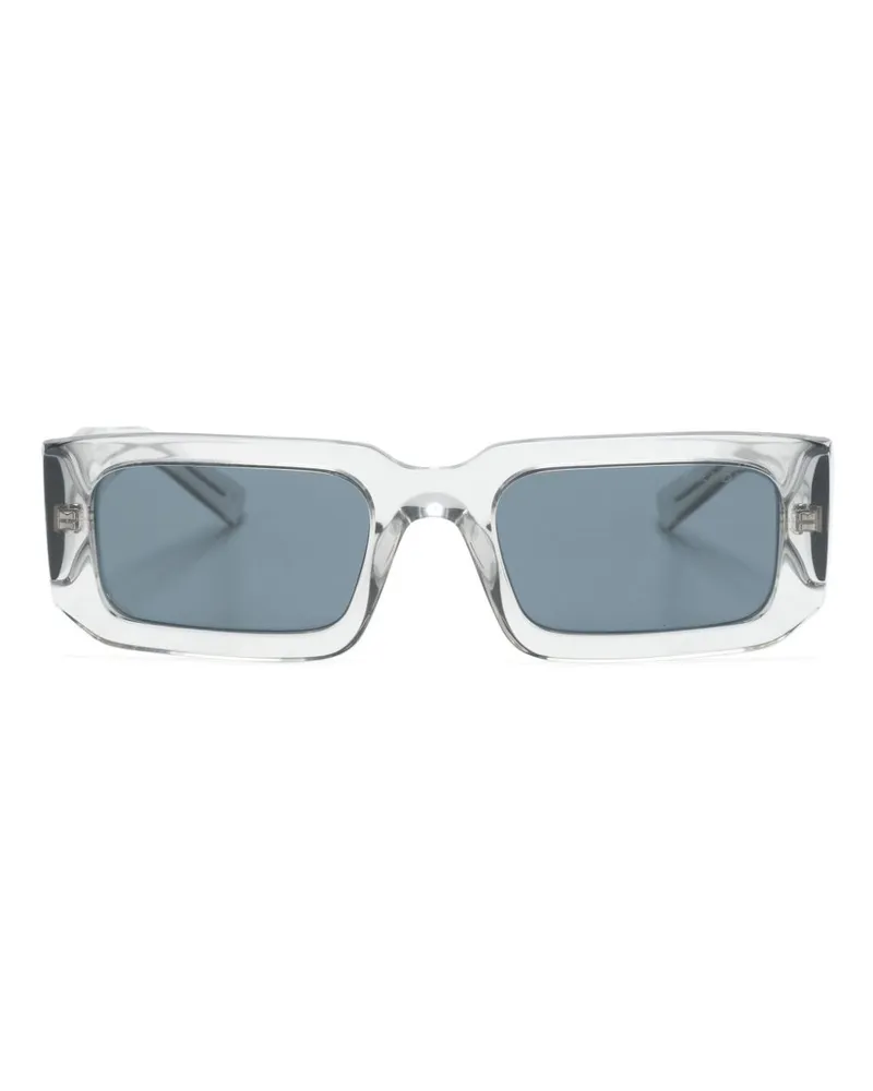 Prada Symbole Sonnenbrille mit eckigem Gestell - Grau Grau