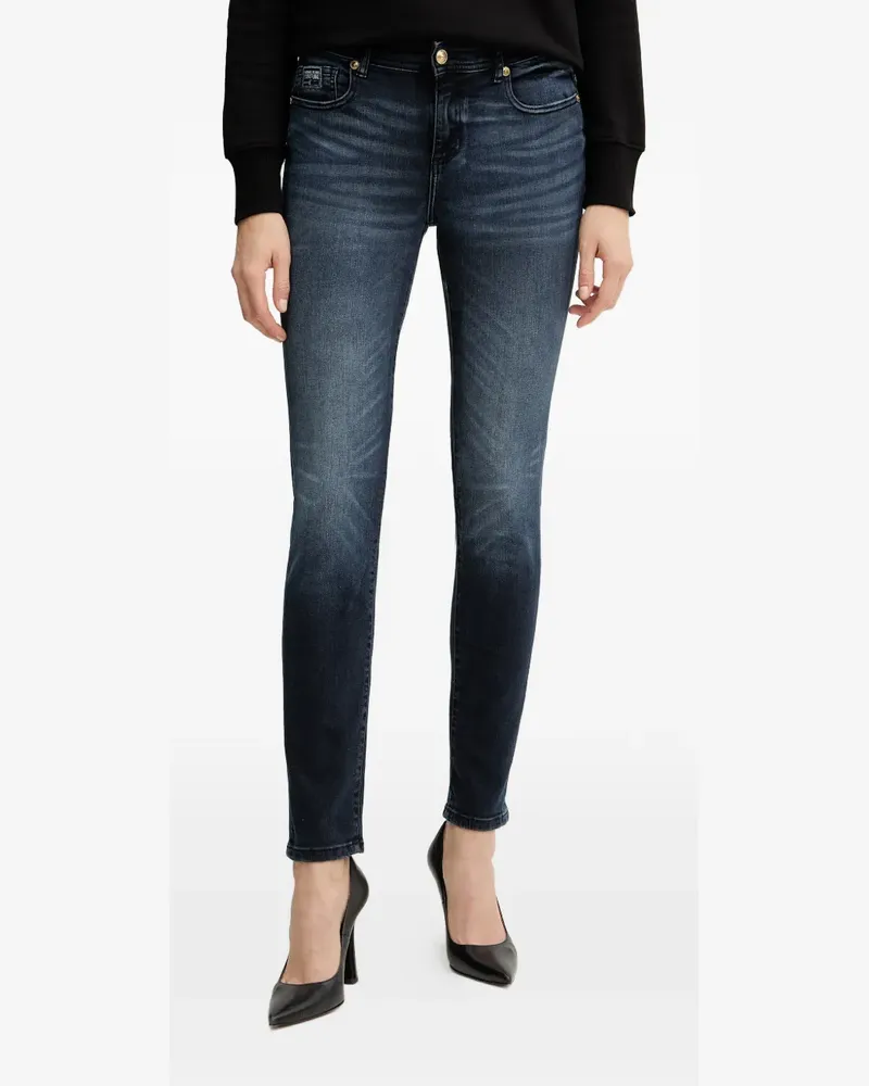 Versace Jeans logo-plaque belt-loop jeans - Blau Blau