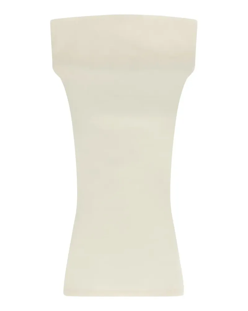 Issey Miyake Strukturiertes Allow Oberteil - Weiß Weiß