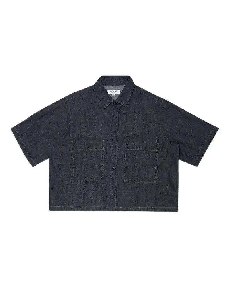 Edwin Jeans short-sleeved denim shirt - Blau Blau