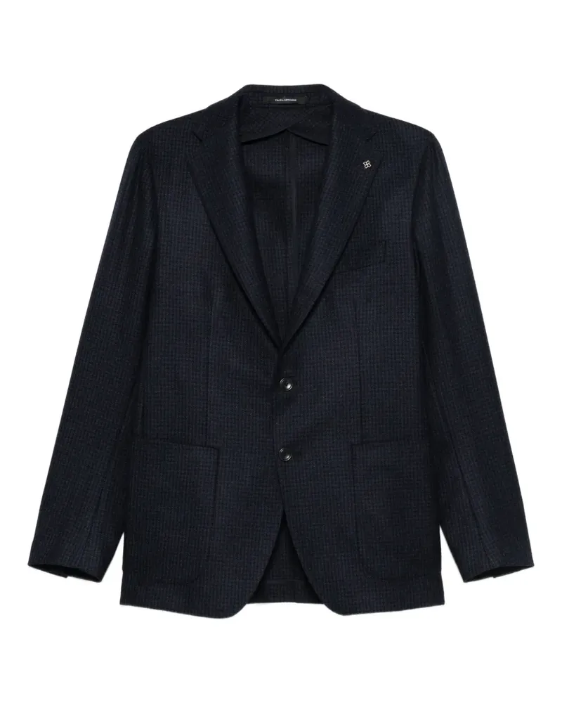 Tagliatore Jacke mit Hahnentrittmuster - Blau Blau