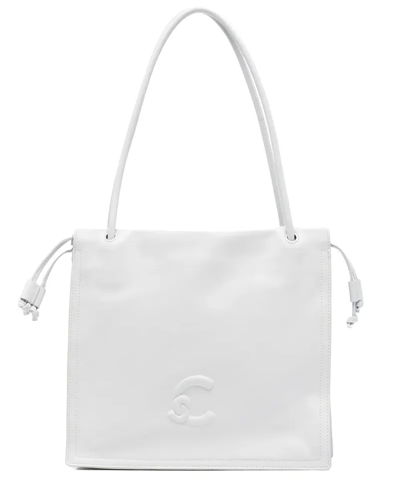 Coccinelle Großer Dulse Tote Bag mit Logo-Prägung - Grau Grau