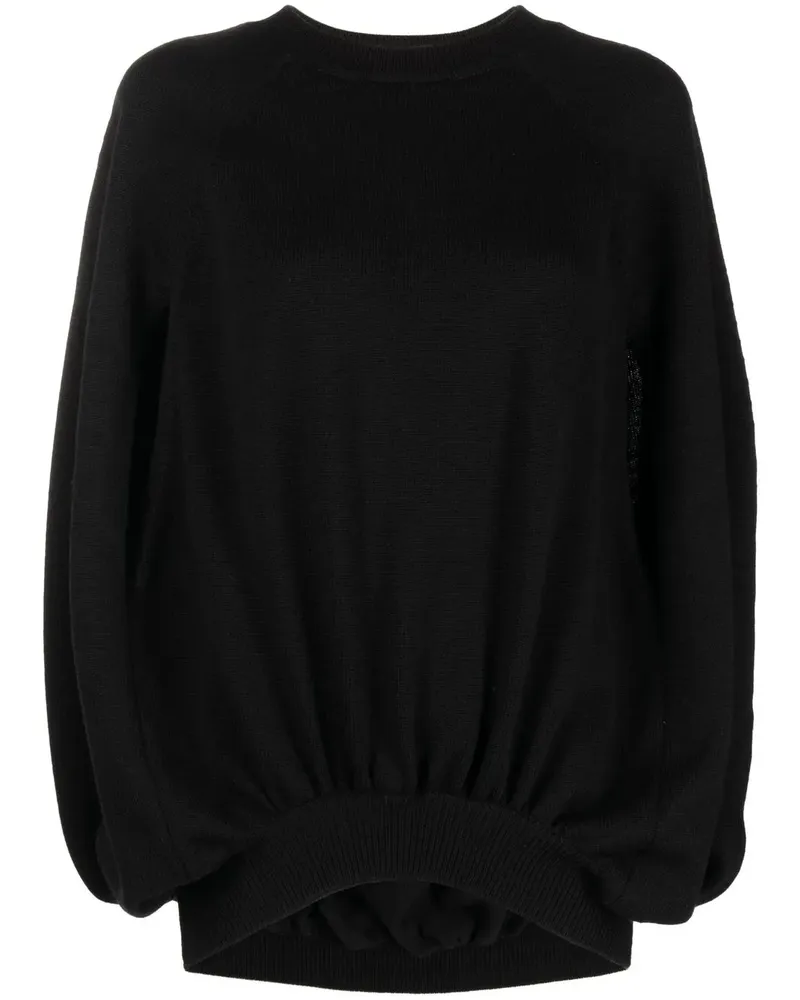 Versace Pullover mit Schlitzen - Schwarz Schwarz