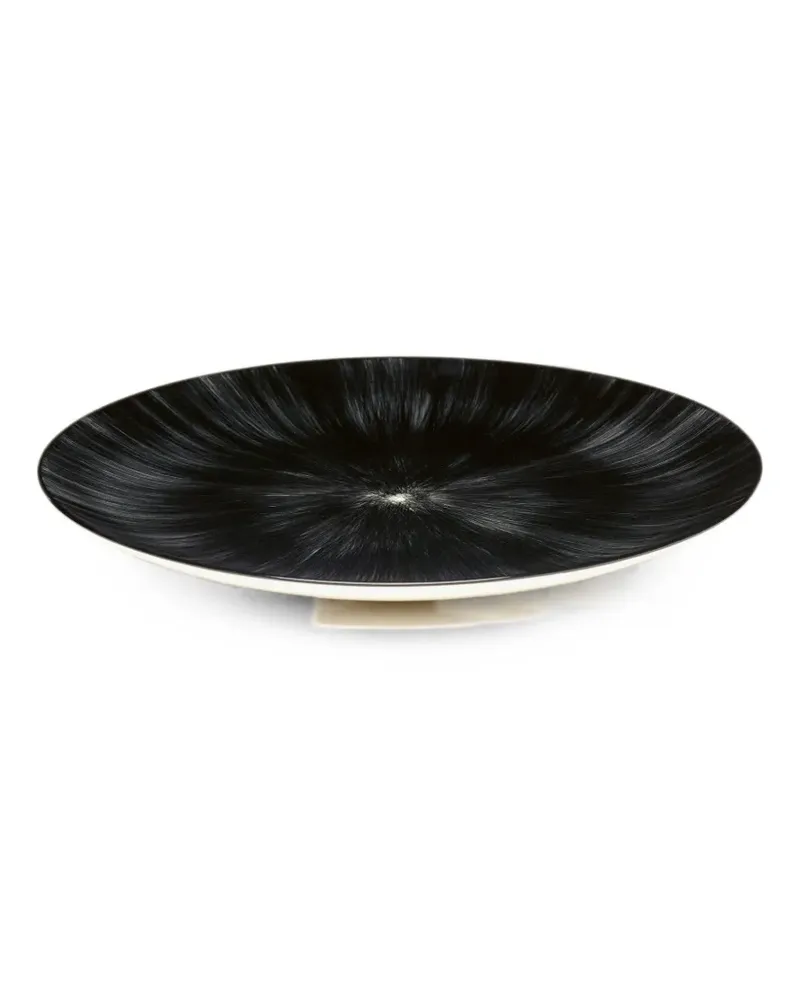 Serax radial-patterned plates (set of two) - Schwarz Schwarz