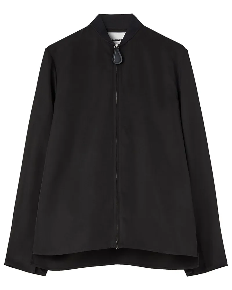 Jil Sander Twill-Shorts mit Reißverschluss - Schwarz Schwarz