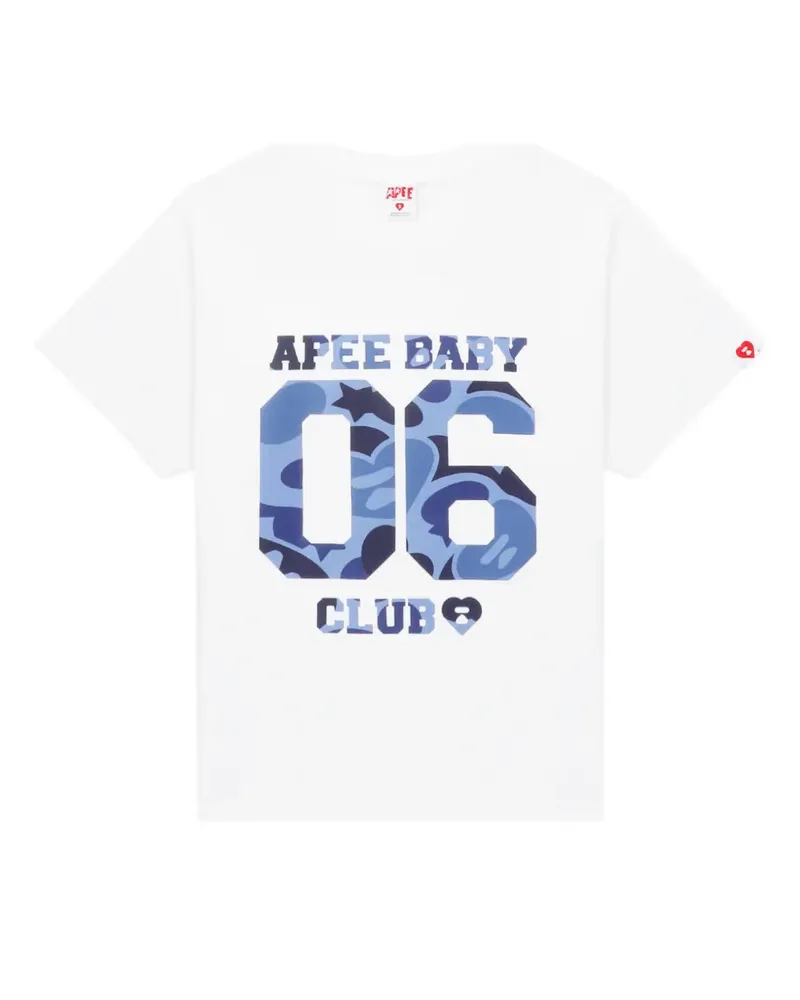 BAPE T-Shirt mit grafischem Print - Weiß Weiß