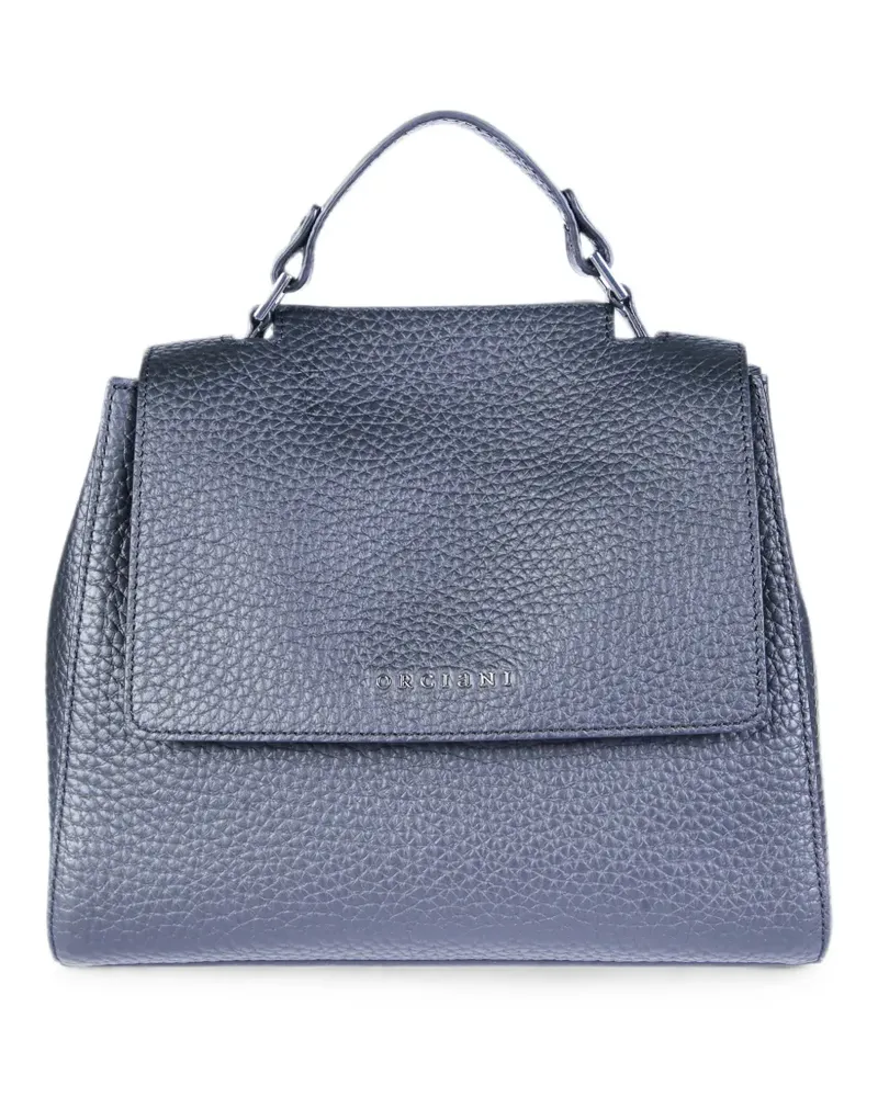Orciani Sveva soft grained leather tote bag - Blau Blau