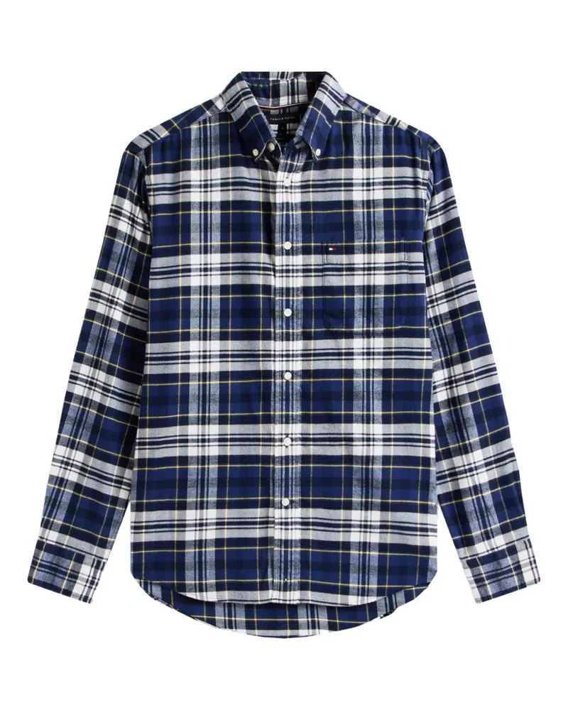 Tommy Hilfiger Kariertes Hemd - Blau Blau