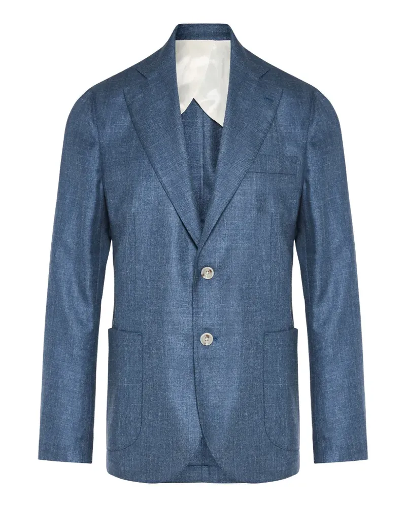 BARBA buttoned blazer - Blau Blau