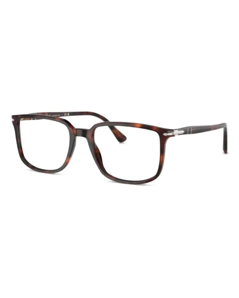 Persol Brille mit eckigem Gestell - Braun Braun