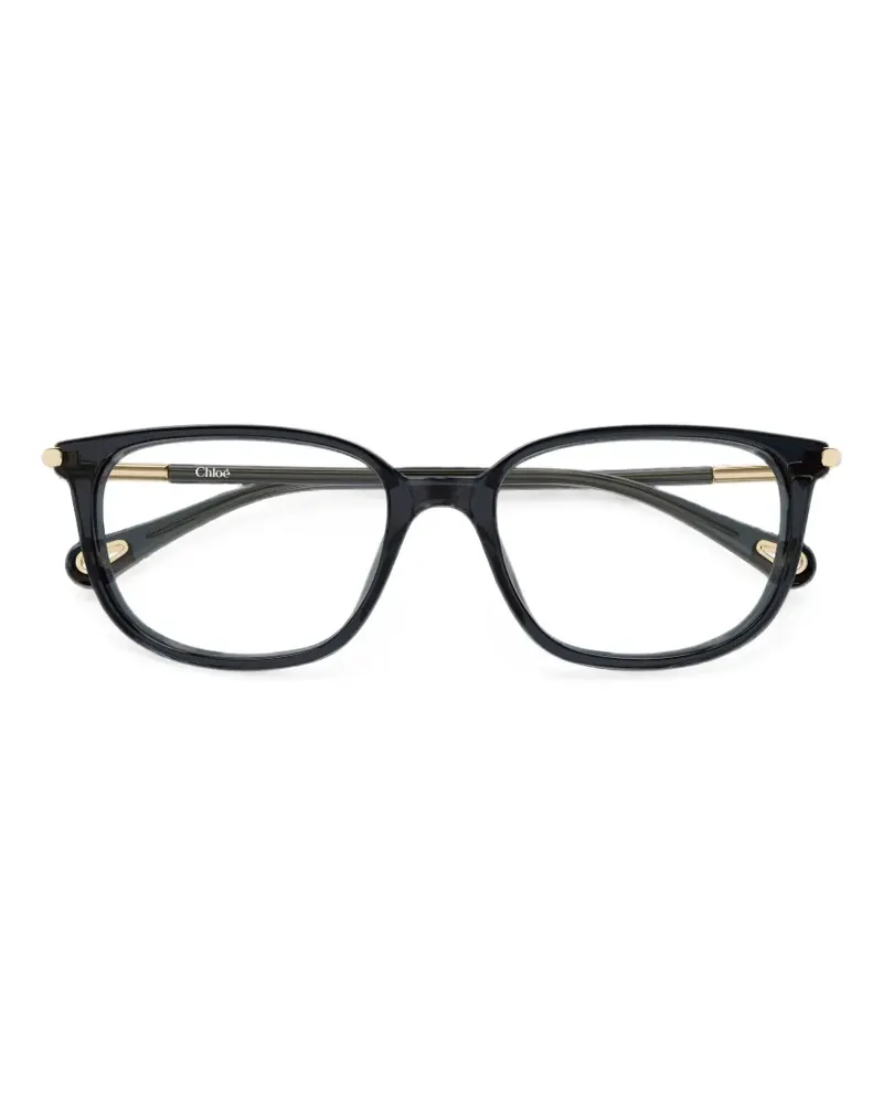 Chloé Brille mit geometrischem Gestell - Schwarz Schwarz