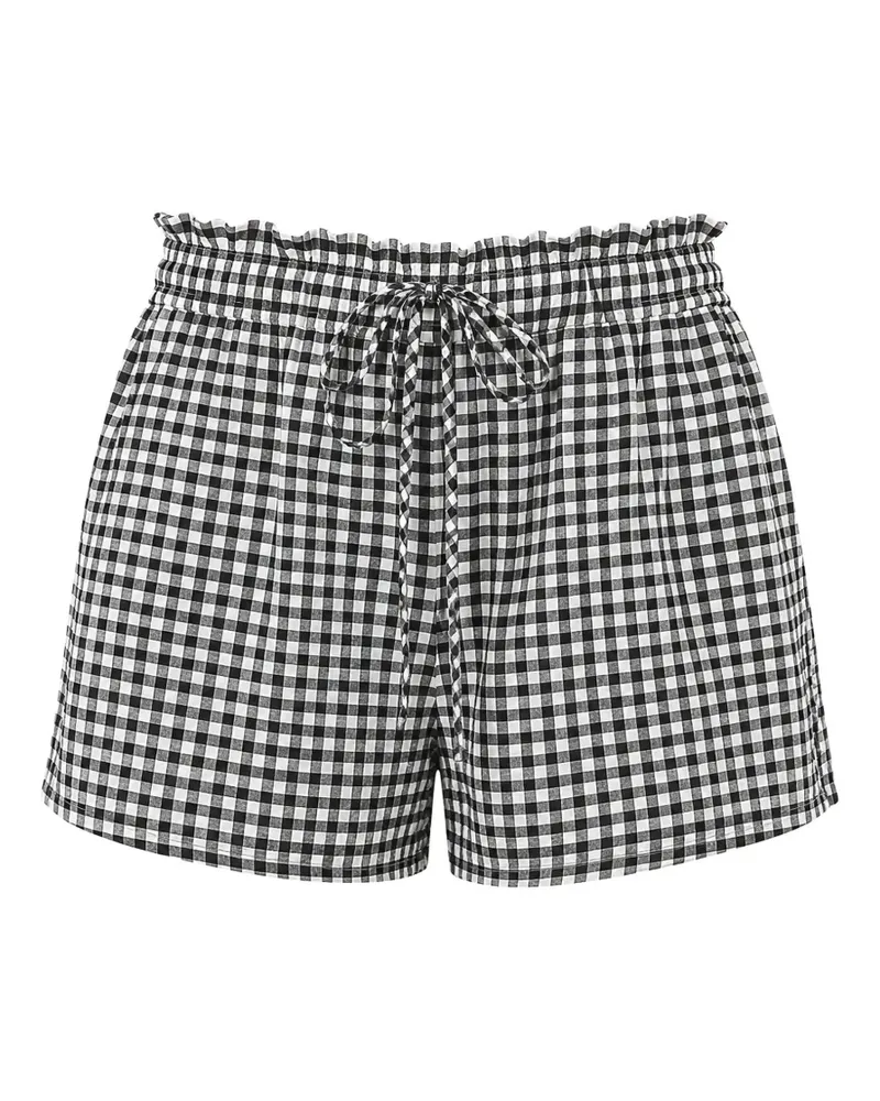 Xírena Shorts mit Vichy-Karo - Schwarz Schwarz