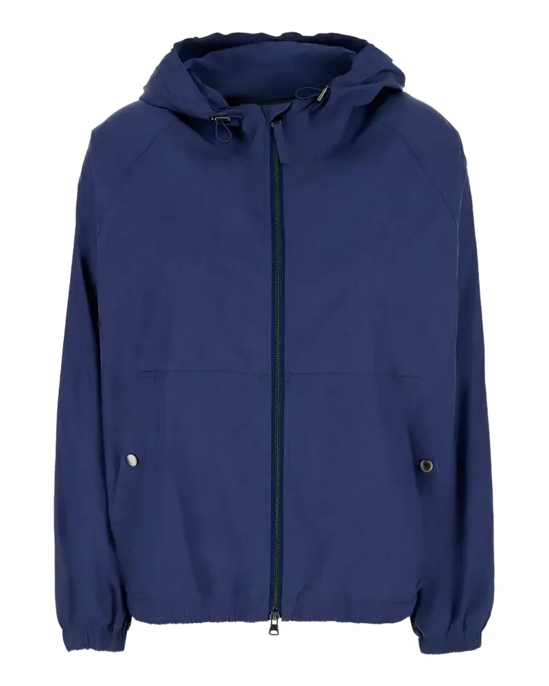 Dunst drawstring-hood jacket - Blau Blau