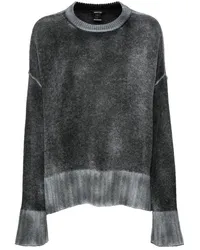 Avant Toi Ausgeblichener Pullover Grau