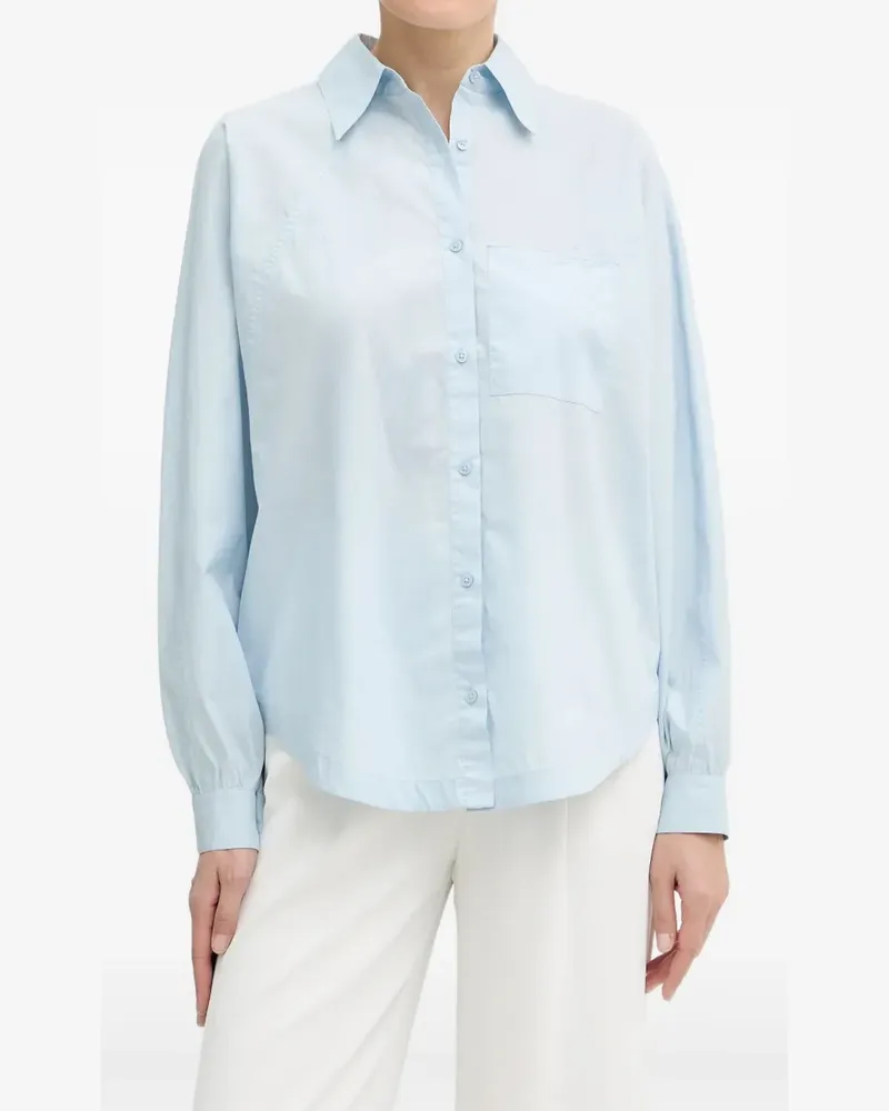 HUGO BOSS chest-pocket long-sleeve top - Blau Blau