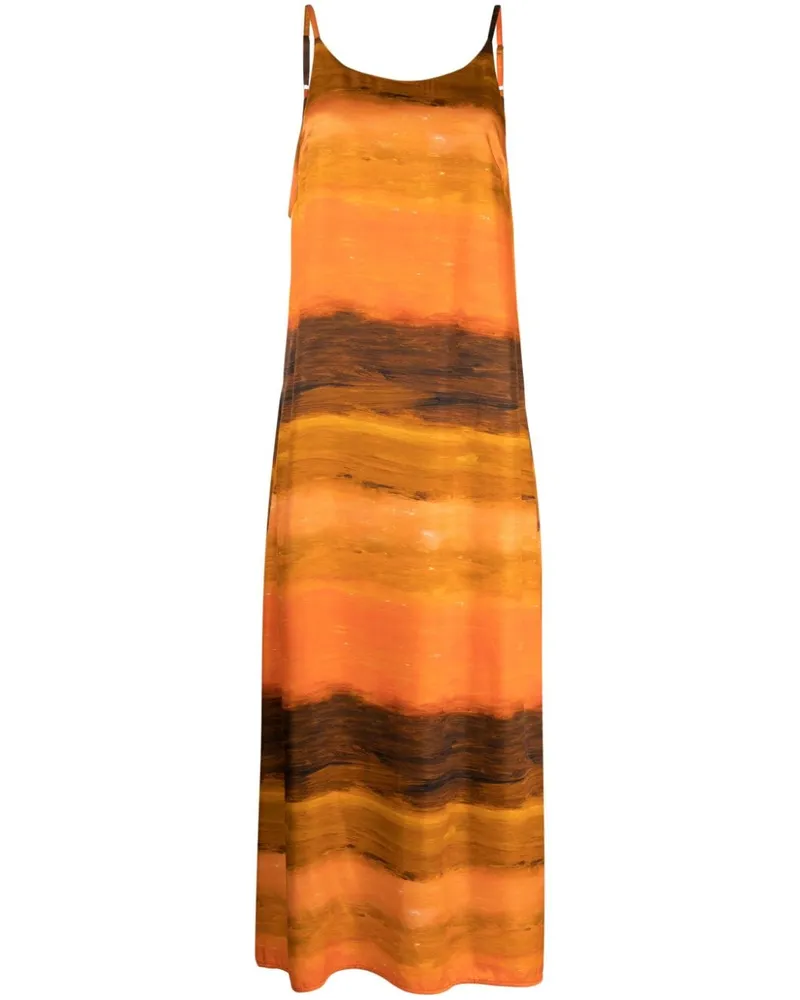 HELMSTEDT Leva Maxikleid mit Print Orange