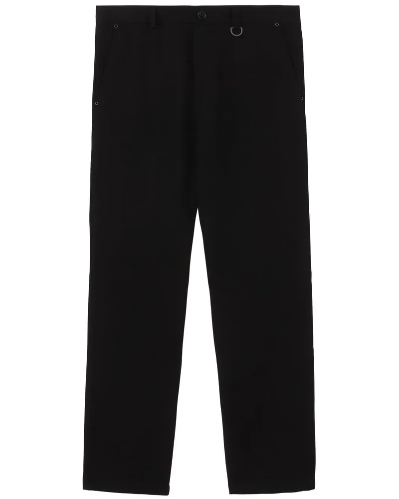 Burberry Gerade Hose mit D-Ring - Schwarz Schwarz