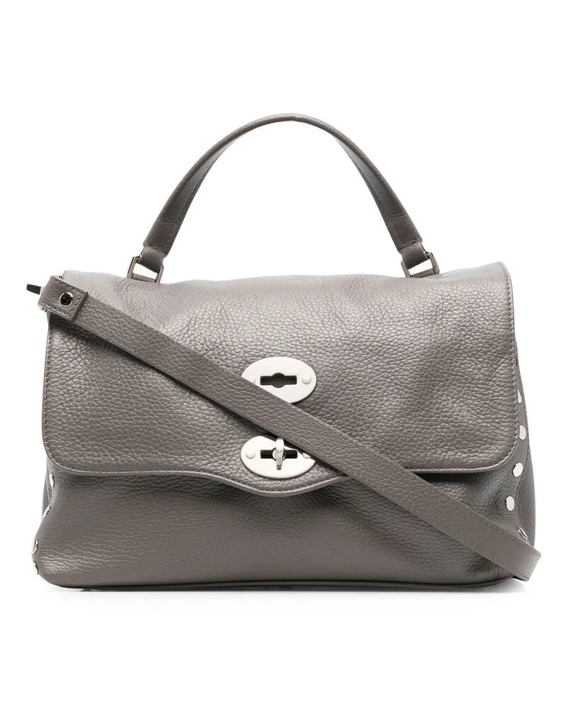 Zanellato Handtasche aus strukturiertem Leder - Grau Grau