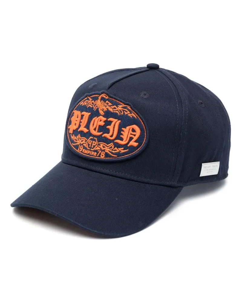 Philipp Plein Baseballkappe mit Logo-Stickerei - Blau Blau
