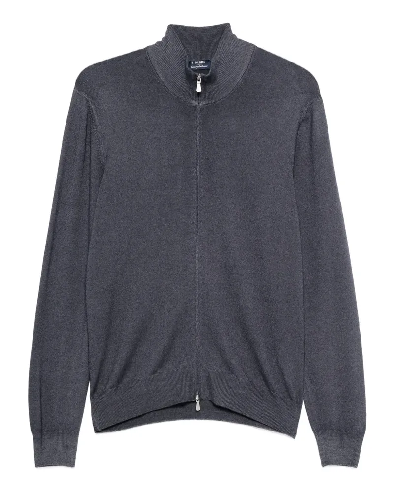 BARBA Pullover mit Reißverschluss - Grau Grau