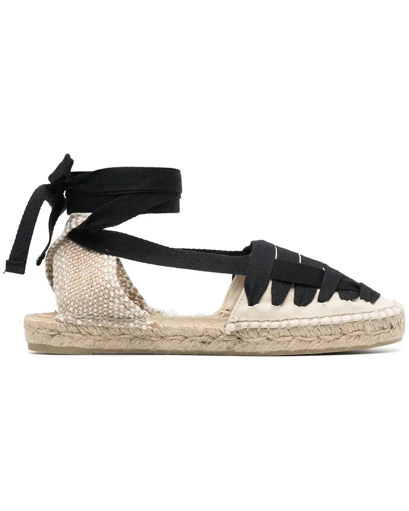 Castañer Espadrilles mit Schleifenverschluss - Nude Nude