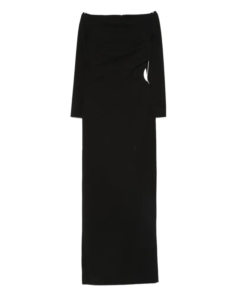 Solace London Mircea off-shoulder cut-out maxi dress - Schwarz Schwarz