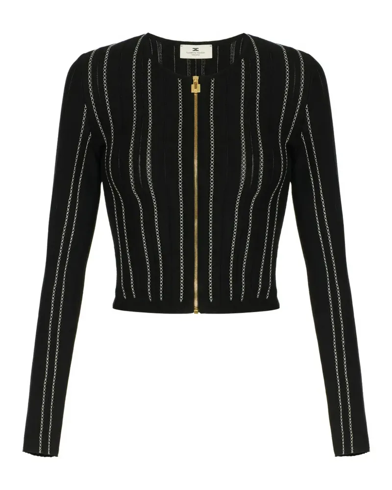 Elisabetta Franchi cardigan in knit fabric - Schwarz Schwarz