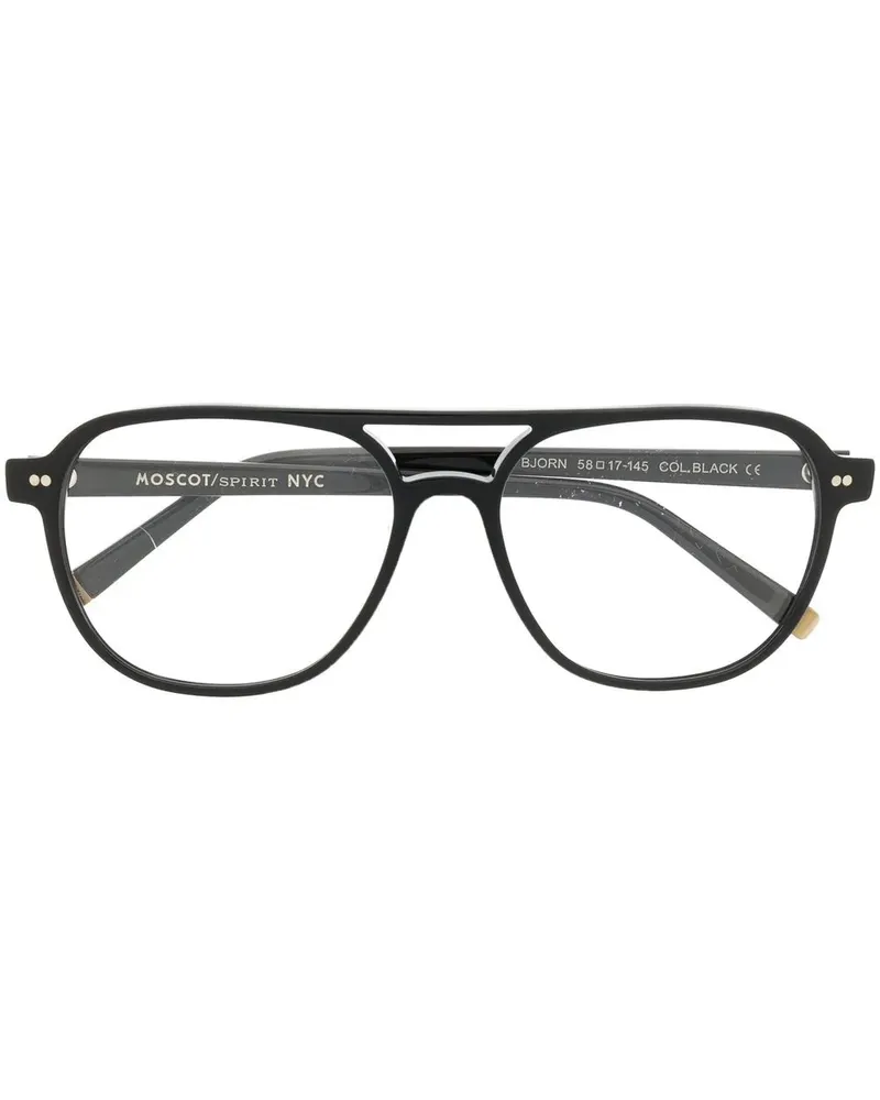 MOSCOT Bjorn Pilotenbrille - Schwarz Schwarz