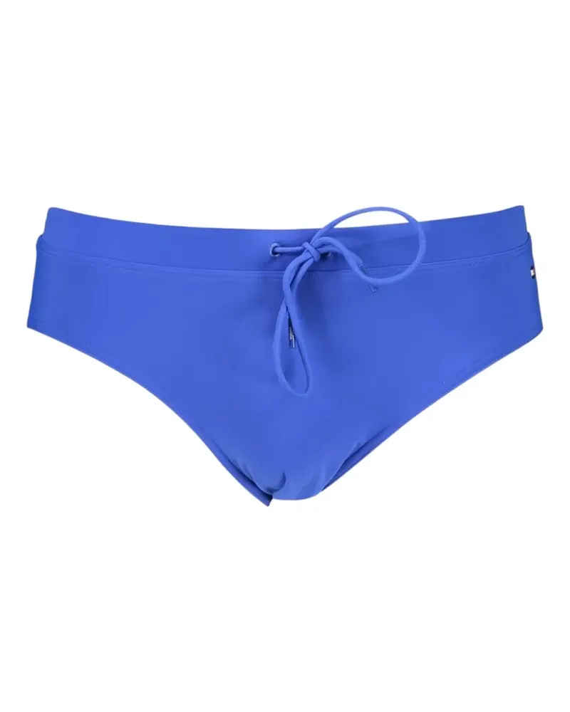 Tommy Hilfiger logo-patch drawstring swim briefs - Blau Blau