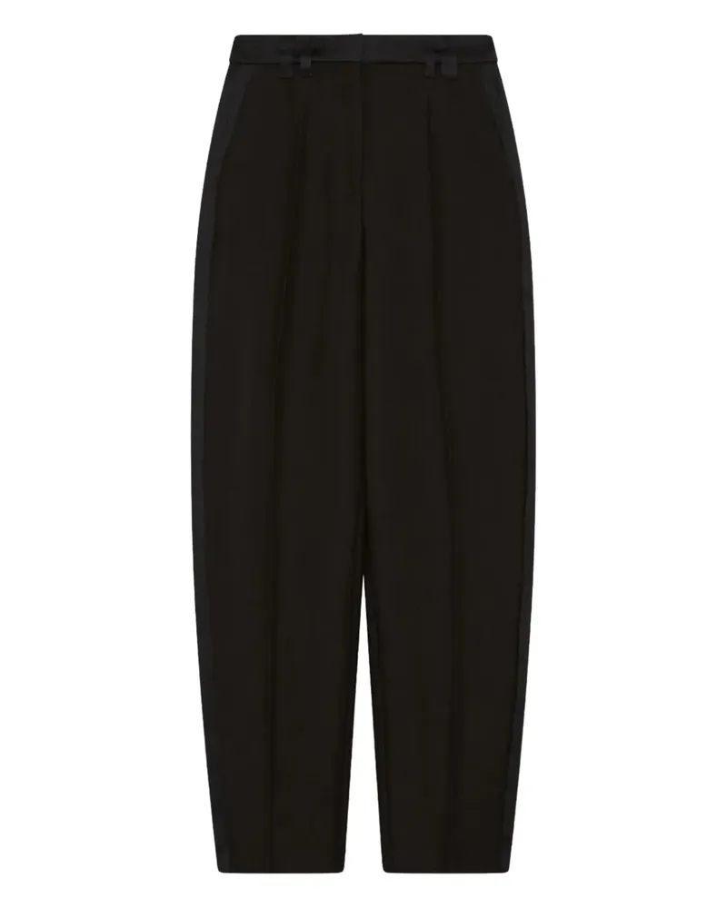 MARELLA x Stella Maxwell Smoking barrel-leg trousers - Schwarz Schwarz