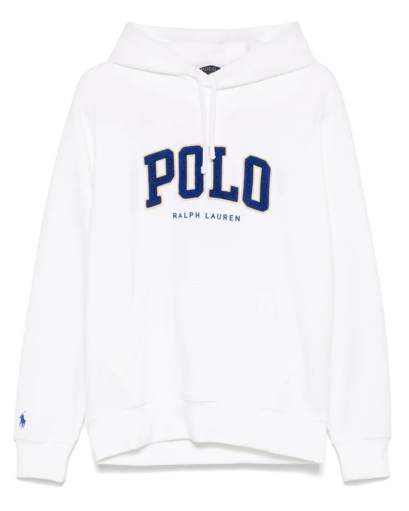 Ralph Lauren Hoodie mit beflocktem Logo - Weiß Weiß