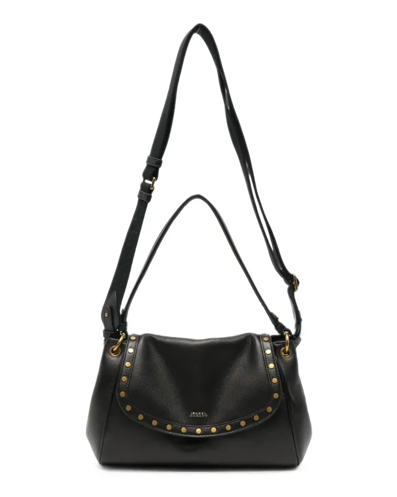Isabel Marant Mittelgroße Chany Schultertasche mit Nieten - Schwarz Schwarz